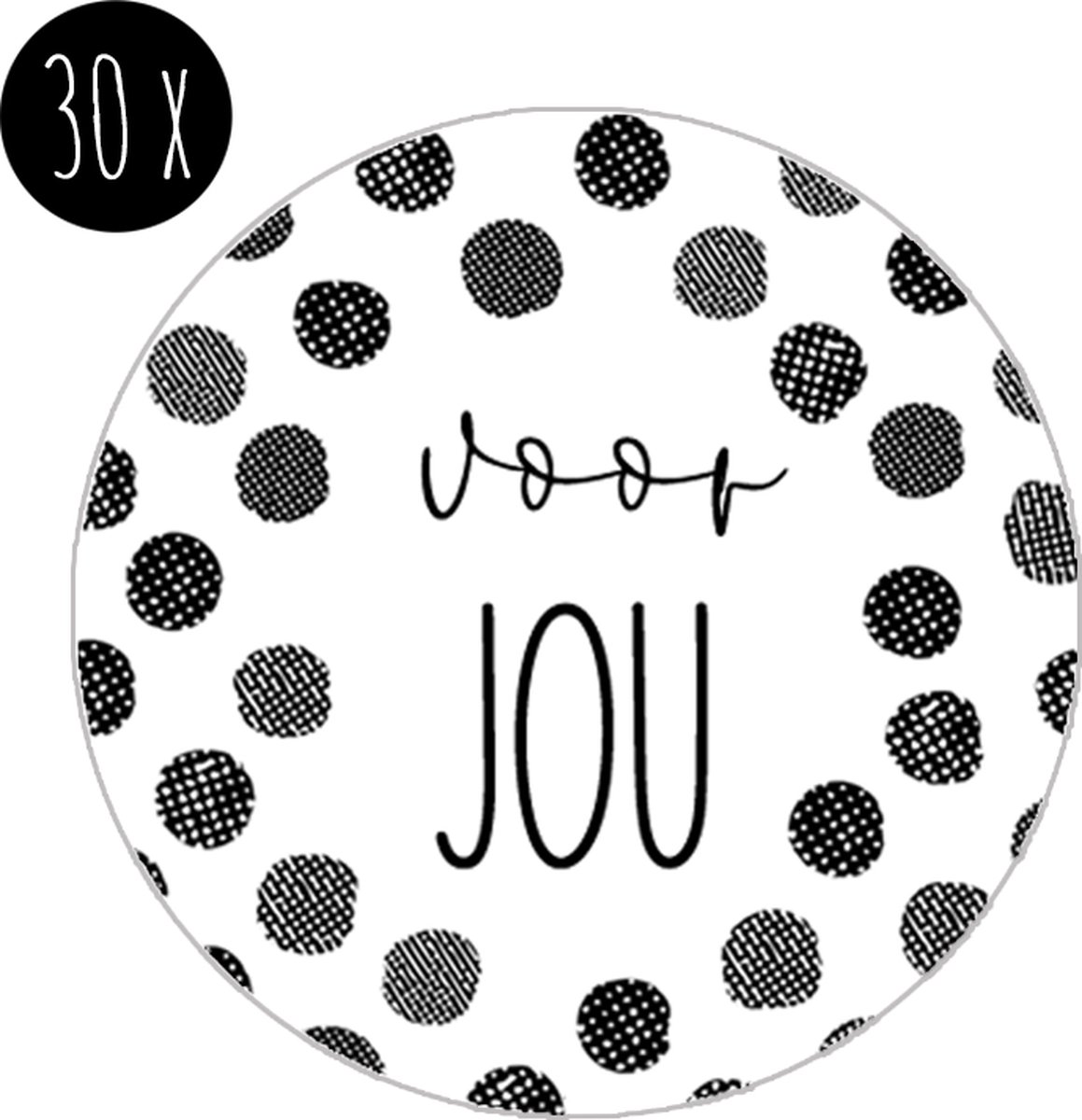 Sticker | VOOR JOU | 35 mm | 30x